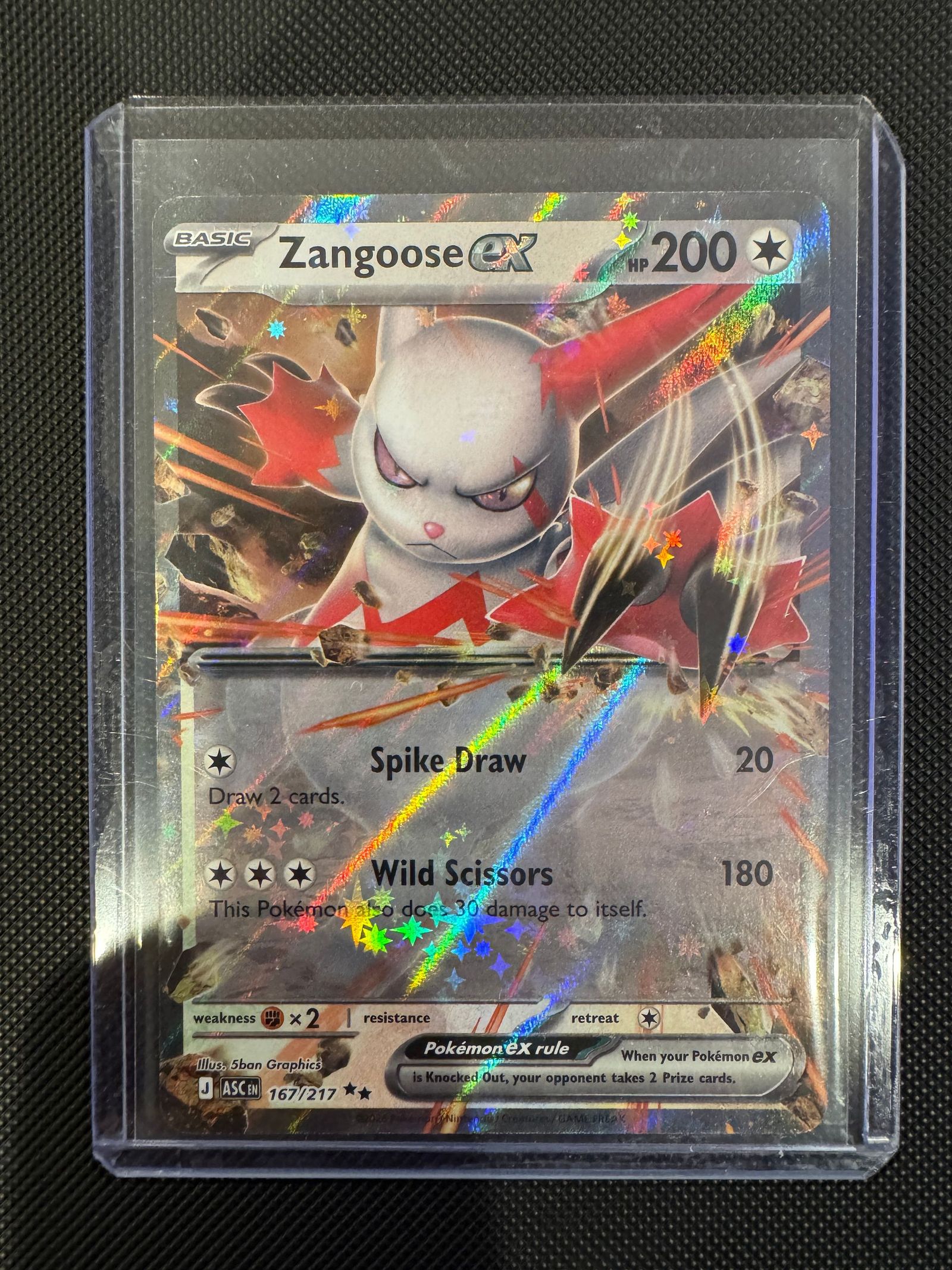 2026 Ascended Heroes Zangoose ex #167/217