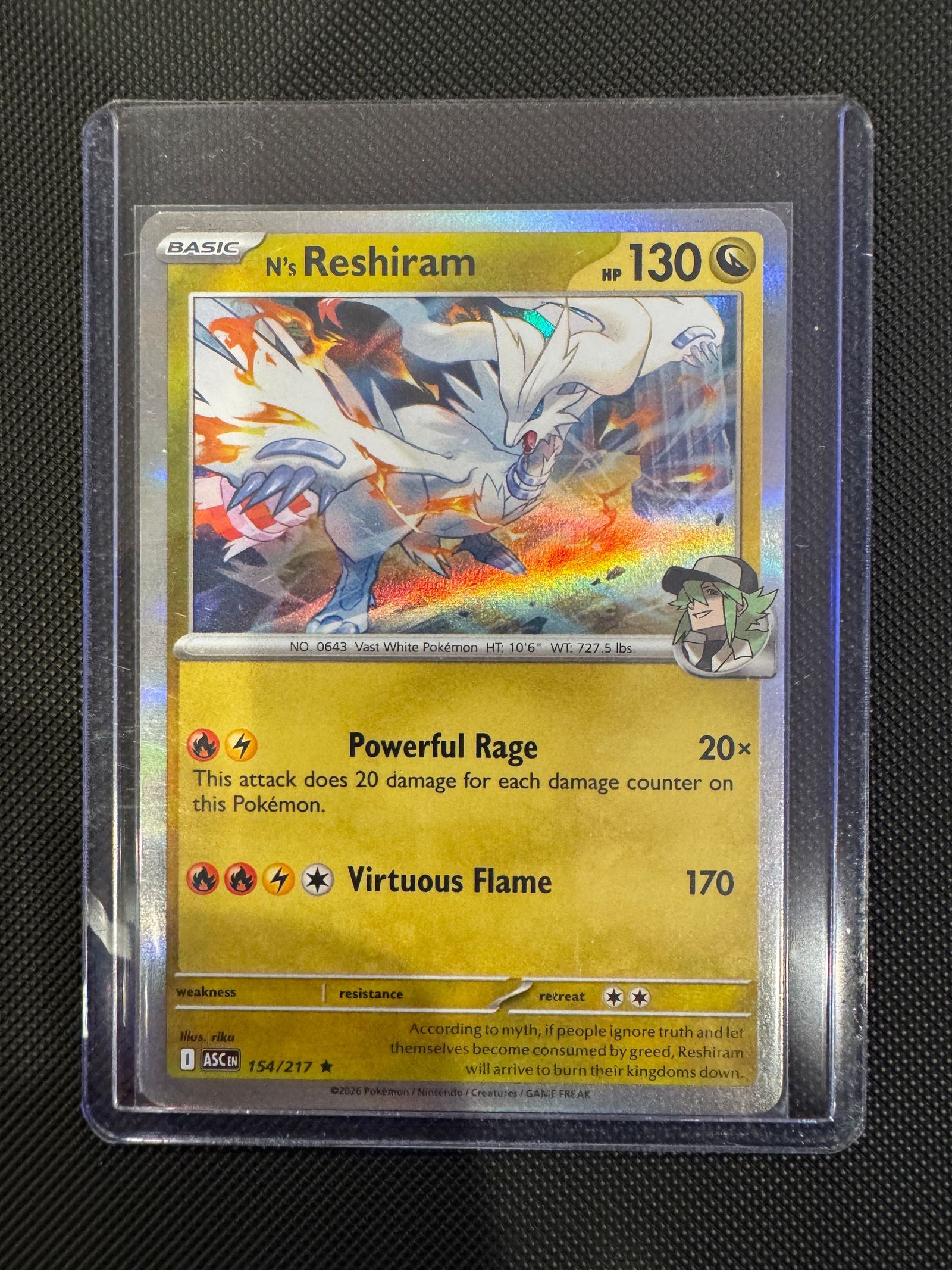2026 Ascended Heroes N's Reshiram #154/217
